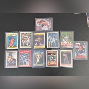 Ryne Sandberg Chicago Cubs Baseball Card Lot – 90s Topps Fleer Donruss Score HOF